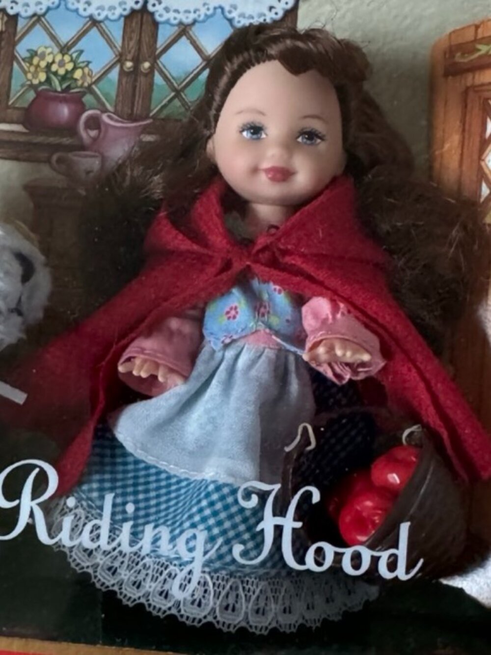 Kelly Little Red Riding Hood Barbie Storybook Favorites NEW Wolf Mattel in BOX - Picture 2 of 5